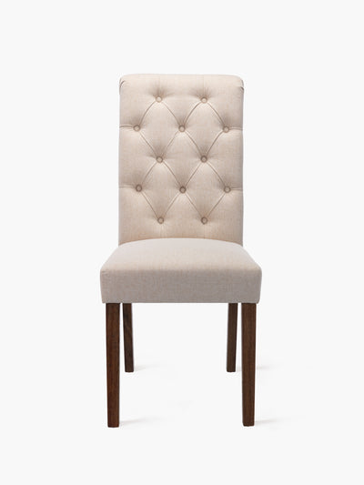 COLAMY Upholstered Fabric Dining Chair Set Beige CB242 #color_beige