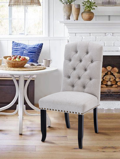 COLAMY CL231 Dining Chair 2pc Set Light Gray #color_lightgray